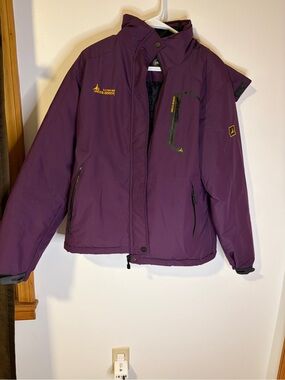 Women’s Ski Jacket - Plum Purple Insulated Snow Coat